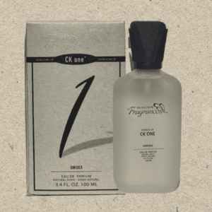 A bottle of Z fragrance with its box, featuring a minimalist design.